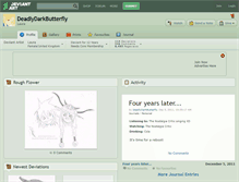 Tablet Screenshot of deadlydarkbutterfly.deviantart.com