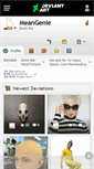 Mobile Screenshot of meangenie.deviantart.com