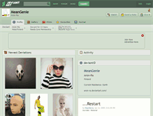 Tablet Screenshot of meangenie.deviantart.com