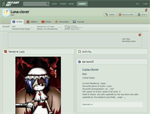 Tablet Screenshot of luna-clover.deviantart.com