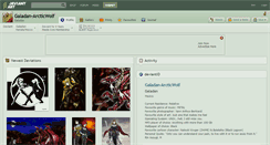 Desktop Screenshot of galadan-arcticwolf.deviantart.com
