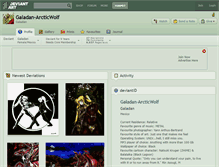 Tablet Screenshot of galadan-arcticwolf.deviantart.com
