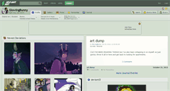 Desktop Screenshot of glowingbunny.deviantart.com
