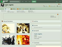 Tablet Screenshot of majin-vegetto.deviantart.com