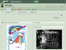 Tablet Screenshot of ddrbunnie.deviantart.com