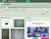 Tablet Screenshot of darkraptor20.deviantart.com