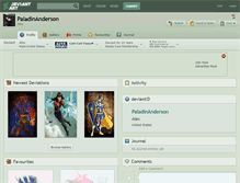 Tablet Screenshot of paladinanderson.deviantart.com