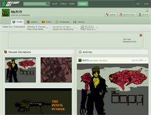 Tablet Screenshot of nic919.deviantart.com