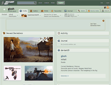 Tablet Screenshot of glooh.deviantart.com