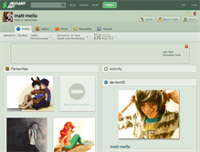 Tablet Screenshot of matt-mello.deviantart.com