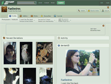 Tablet Screenshot of faedesires.deviantart.com