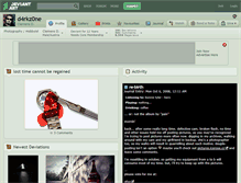 Tablet Screenshot of d4rkz0ne.deviantart.com