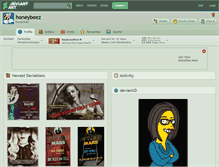 Tablet Screenshot of honeybeez.deviantart.com