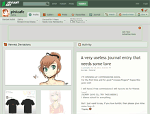 Tablet Screenshot of pinkcafe.deviantart.com