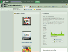 Tablet Screenshot of icon-pack-master.deviantart.com