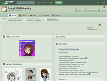 Tablet Screenshot of funkycashewmunky.deviantart.com