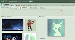 Desktop Screenshot of catghost.deviantart.com