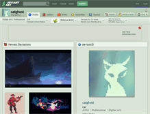 Tablet Screenshot of catghost.deviantart.com