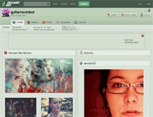 Tablet Screenshot of guitarnextdoor.deviantart.com