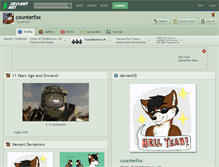 Tablet Screenshot of counterfox.deviantart.com