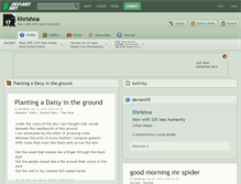Tablet Screenshot of khrishna.deviantart.com