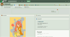 Desktop Screenshot of cyndasaur.deviantart.com