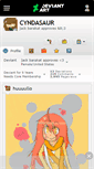 Mobile Screenshot of cyndasaur.deviantart.com