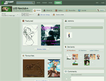 Tablet Screenshot of loz-fanclub.deviantart.com