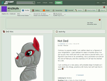 Tablet Screenshot of kirzstryfe.deviantart.com