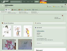 Tablet Screenshot of hellsmaiden.deviantart.com