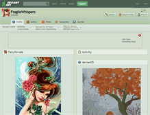 Tablet Screenshot of fragilewhispers.deviantart.com