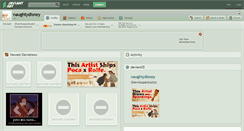 Desktop Screenshot of naughtydisney.deviantart.com