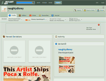 Tablet Screenshot of naughtydisney.deviantart.com