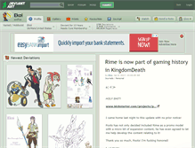 Tablet Screenshot of ekoi.deviantart.com