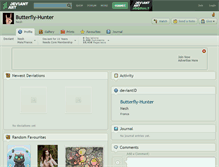 Tablet Screenshot of butterfly-hunter.deviantart.com