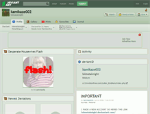 Tablet Screenshot of kamikaze002.deviantart.com