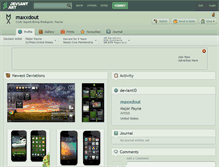 Tablet Screenshot of maxxdout.deviantart.com