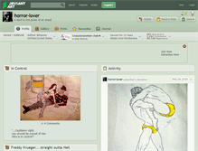 Tablet Screenshot of horror-lover.deviantart.com