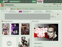 Tablet Screenshot of cerberuslives.deviantart.com