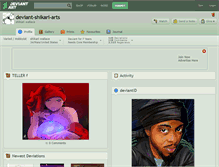 Tablet Screenshot of deviant-shikari-arts.deviantart.com