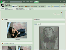 Tablet Screenshot of marietje.deviantart.com