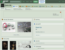 Tablet Screenshot of doom-cat.deviantart.com