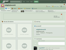 Tablet Screenshot of mdsphotoworld.deviantart.com