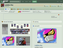 Tablet Screenshot of ladybee-moy.deviantart.com