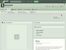 Tablet Screenshot of lesmcclaine.deviantart.com
