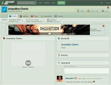 Tablet Screenshot of amandine-cherie.deviantart.com