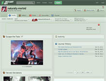 Tablet Screenshot of naturally-morbid.deviantart.com