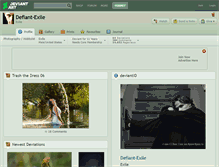 Tablet Screenshot of defiant-exile.deviantart.com