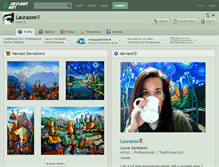 Tablet Screenshot of laurazee.deviantart.com