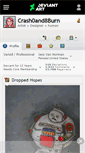 Mobile Screenshot of crash0and8burn.deviantart.com